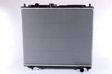 NISSENS Radiator 293045 Cooling fins material: Aluminium, Core Depth [mm]: 32, Core Length [mm]: 500, Core Width [mm]: 609, Inlet O [mm]: 35, Outlet O [mm]: 35, Radiator type: Brazed cooling fins, Supplementary Article/Info 2: without cap, without expansion tank, Supplementary Article/Supplementary Info: without gasket/seal, Water Tank Material (radiator): Plastic 2.