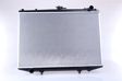 NISSENS Radiator 293136 Cooling fins material: Aluminium, Core Depth [mm]: 22, Core Length [mm]: 430, Core Width [mm]: 648, Inlet O [mm]: 35, Outlet O [mm]: 35, Radiator type: Brazed cooling fins, Supplementary Article/Info 2: without expansion tank, Supplementary Article/Supplementary Info: with gaskets/seals, Water Tank Material (radiator): Plastic 2.