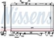 NISSENS Radiator 293769 Aluminum/plastic
Core Length [mm]: 425, Core Width [mm]: 699, Core Depth [mm]: 16, Version: built-in oil cooler, Cooling fins material: Aluminium, Water Tank Material (radiator): Plastic, Radiator type: Brazed cooling fins 5.