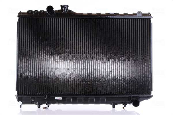 NISSENS Radiator 293734 Cooling fins material: Aluminium, Core Depth [mm]: 33, Core Length [mm]: 375, Core Width [mm]: 670, Radiator type: Brazed cooling fins, Supplementary Article/Supplementary Info: with oil cooler, Water Tank Material (radiator): Plastic 1.