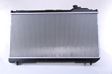 NISSENS Radiator 293701 Cooling fins material: Aluminium, Core Depth [mm]: 26, Core Length [mm]: 350, Core Width [mm]: 698, Inlet O [mm]: 32, Outlet O [mm]: 32, Radiator type: Brazed cooling fins, Supplementary Article/Info 2: without cap, without expansion tank, Supplementary Article/Supplementary Info: with gaskets/seals, Water Tank Material (radiator): Plastic 3.
