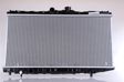 NISSENS Radiator 293710 Cooling fins material: Aluminium, Core Depth [mm]: 16, Core Length [mm]: 327, Core Width [mm]: 658, Inlet O [mm]: 31, Outlet O [mm]: 31, Radiator type: Brazed cooling fins, Supplementary Article/Info 2: without expansion tank, Supplementary Article/Supplementary Info: without gasket/seal, Water Tank Material (radiator): Plastic 1.
