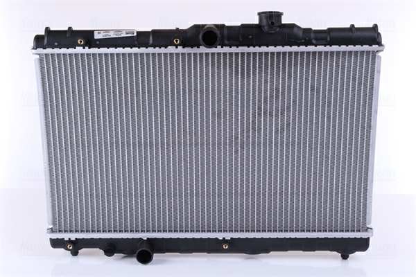 NISSENS Radiator 293725 Cooling fins material: Aluminium, Core Depth [mm]: 16, Core Length [mm]: 325, Core Width [mm]: 569, Inlet O [mm]: 31, Outlet O [mm]: 31, Radiator type: Brazed cooling fins, Supplementary Article/Info 2: without cap, with expansion tank, Supplementary Article/Supplementary Info: without gasket/seal, Water Tank Material (radiator): Plastic 1.