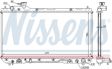 NISSENS Radiator 293688 Aluminum/plastic
Cooling fins material: Aluminium, Core Depth [mm]: 26, Core Length [mm]: 350, Core Width [mm]: 692, Inlet O [mm]: 32, Outlet O [mm]: 32, Radiator type: Brazed cooling fins, Supplementary Article/Info 2: with cap, without expansion tank, Supplementary Article/Supplementary Info: without gasket/seal, Water Tank Material (radiator): Plastic 5.
