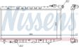 NISSENS Radiator 293786 Cooling fins material: Aluminium, Core Depth [mm]: 16, Core Length [mm]: 325, Core Width [mm]: 668, Inlet O [mm]: 32, Outlet O [mm]: 32, Radiator type: Brazed cooling fins, Supplementary Article/Info 2: without expansion tank, Supplementary Article/Supplementary Info: with gaskets/seals, Water Tank Material (radiator): Plastic 6.