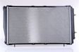 NISSENS Radiator 293639 Cooling fins material: Aluminium, Core Depth [mm]: 26, Core Length [mm]: 675, Core Width [mm]: 388, Inlet O [mm]: 38, Outlet O [mm]: 38, Radiator type: Brazed cooling fins, Supplementary Article/Info 2: without expansion tank, Supplementary Article/Supplementary Info: with oil cooler, without gasket/seal, Water Tank Material (radiator): Plastic 3.