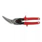 MILWAUKEE Blechschneideschere 11397969 Extra langer kleiner Radiusblech Schnittschere, links (rot) 1.