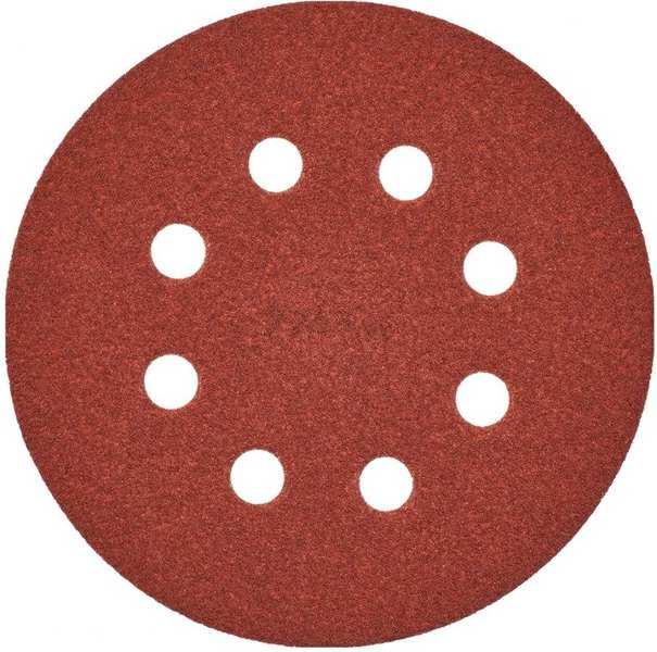 MILWAUKEE Abrasive Disk 11397697 Sandpaper Velcro fastener 125/8 G80, 5 pcs 1.