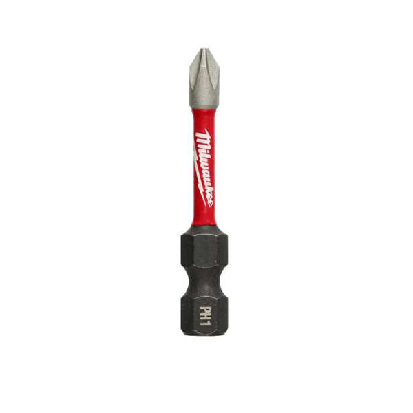 MILWAUKEE Bit 11397622 Shockwave Bit, PH1, 50mm, 1 Pack