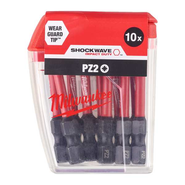 MILWAUKEE Bit 11397604 Shockwave Bit, CD PZ2, 50mm, 10 pcs/pack 1.