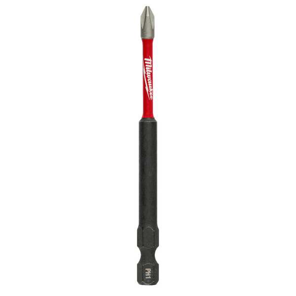 MILWAUKEE Bit 11397633 Shockwave Bit, PZ1, 90mm, 1 Pack 1.