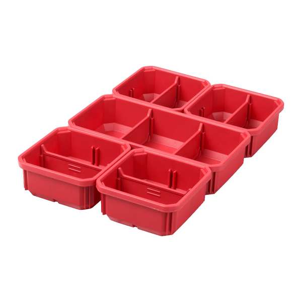 MILWAUKEE Organiser storage box 11398322 Removable storage boxes (5 -piece) Packout for narrow systematter, 1 pc