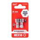 MILWAUKEE Bit 11397614 Shockwave Bit, Hex10, 25mm, 2 Packs 1.