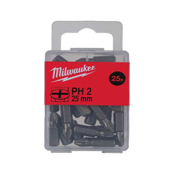 MILWAUKEE Bit 11397598 PH2, length 25mm, 25 pcs/pack