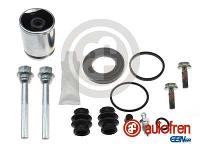 AUTOFREN SEINSA Reparatursatz. Bremssattel 11402228 Hinterachse
Einbauposition: Hinterachse, Bremssystem: TRW, Durchmesser [mm]: 41, Vollsatz: , Fahrzeugausstattung: für Fahrzeuge mit elektrischer Feststellbremse, Version: WITH MECHANISM, PISTON KIT+GUIDEPINS