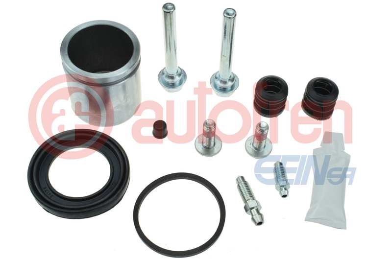AUTOFREN SEINSA Reparatursatz. Bremssattel 11402204 Vorderachse
Einbauposition: Vorderachse, Durchmesser [mm]: 42, Bremssystem: GIRLING, Vollsatz: , Version: PISTON KIT+GUIDEPINS