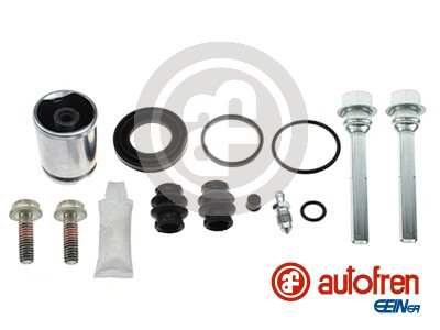 AUTOFREN SEINSA Reparatursatz. Bremssattel 11402487 Hinterachse
Einbauposition: Hinterachse, Durchmesser [mm]: 41, Bremssystem: TRW, Vollsatz: , Version: PISTON KIT+GUIDEPINS, Fahrzeugausstattung: für Fahrzeuge mit elektrischer Feststellbremse