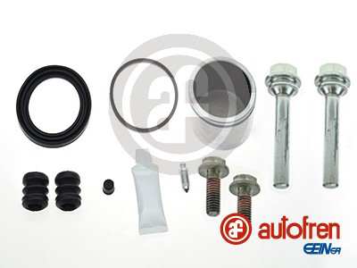 AUTOFREN SEINSA Reparatursatz. Bremssattel 11402472 Vorderachse
Einbauposition: Vorderachse, Durchmesser [mm]: 54, Bremssystem: Lucas, Vollsatz: , Version: PISTON KIT+GUIDEPINS