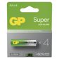 GP BATTERIES Batterie 124804 GP Item Super LR6 4BL, GP Super Alkaline AA 4PCS/Blister, Bleistift, AA, 1,5 V 1.