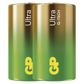 GP BATTERIES Batterie 11234510 GP -Element Ultra LR20 2BL, GP Ultra -Alkal -Element LR20 (C) 2PCS/Blister, 1,5 V, Typ: LR20 (D Goliath), Abmessungen: 34,2 × 61,5 mm 2.