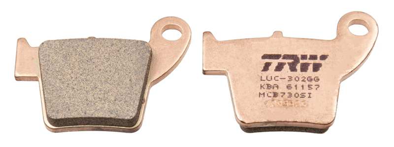 TRW Brake pad for motorcycle 199281 Set, for a brake disc!
Thickness [mm]: 9,6, Height [mm]: 43,9, Width [mm]: 59,7 1.