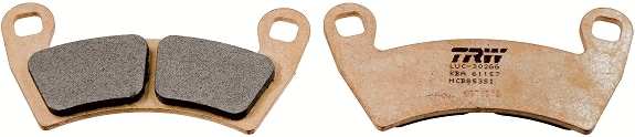 TRW Brake pad for motorcycle 199845 Set, for a brake disc!
Thickness [mm]: 7,5, Height [mm]: 57,2, Width [mm]: 120,4 1.