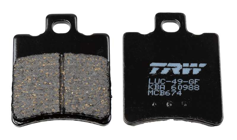 TRW Bremsbeläge für Motorräder 199144 Set, für eine Bremsscheibe!
Herstellereinschränkung: BREMBO, Dicke/Stärke [mm]: 6,3, Höhe [mm]: 49,5, Breite [mm]: 39,7 1.