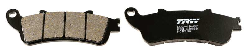 TRW Brake pad for motorcycle 199228 Set, for a brake disc!
Thickness [mm]: 8,3, Height [mm]: 40,1, Width [mm]: 115 1.