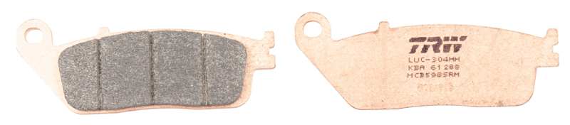 TRW Brake pad for motorcycle 198729 Set, for a brake disc!
Thickness [mm]: 8,1, Height [mm]: 38,9, Width [mm]: 102,1 1.