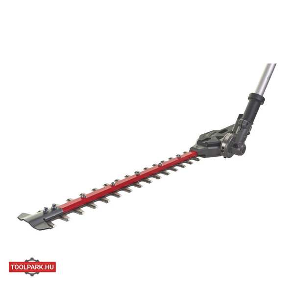 MILWAUKEE Short hedge adapter 11413534 M18FOPH-HTA, compatible with all outdoor M18 FUEL QUIK-LOK adapters. Suitable for cutting branches up to 25 mm in diameter, rotatable head 0-270 degrees, knife guard. Sawtooth pitch 25mm, length 508mm. 2 speed levels (0-2800/0-3500 rpm). Without battery and case, 1 pc 1.