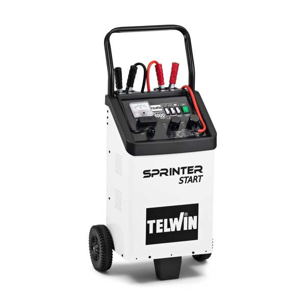 TELWIN Batterieladegerät 333036 230 V, 1 kW, 12/24 V, 45A Ladestrom, 20-700AH für Batterien mit überladenem und Polaritätsaustausch, 6,4 kW Startleistung 1.