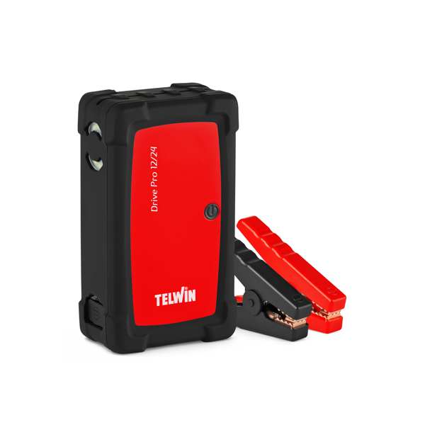 TELWIN Starthilfe Powerbank 646701 100-240 V, 12/24 V, Startstrom: 650 a (max. 2000 a), 24 AH-Kapazität, Polaritätsaustausch, mit Kurzschlussschutz, USB: 5 V/2,1A.LIPO-Batterie