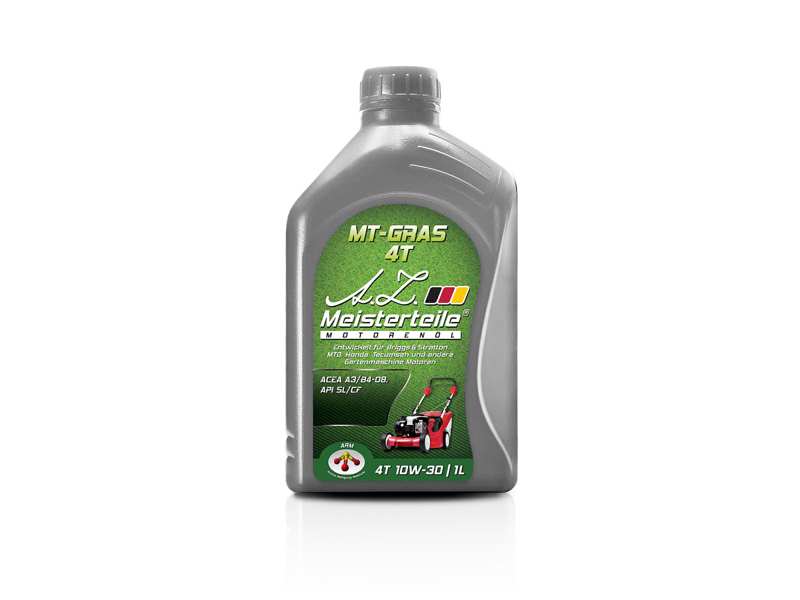A.Z. MEISTERTEILE Lawnmower oil 10583048 10W-30. 4T. garden machine oil. ACEA A3/B4-08. API SL/CF. 1L
Cannot be taken back for quality assurance reasons!