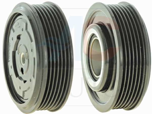 ACAUTO Magnetic clutch for air conditioning compressor 11429803 Manufacturer restriction: DENSO. Compressor ID: 6SE. 7SE. Diameter 1/2 [mm]: 105. 100. For wheel bearing diameter [mm]: 35. 52. Thrust bearing height [mm]: 22 1.