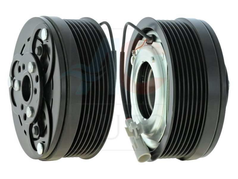 ACAUTO Magnetic clutch for air conditioning compressor 11430212 Manufacturer restriction: ZEXEL. Compressor ID: DCS-14. Diameter 1/2 [mm]: 114. 110. Wheel bearing for diameter [mm]: 35. 55. Thrust bearing height [mm]: 22 1.