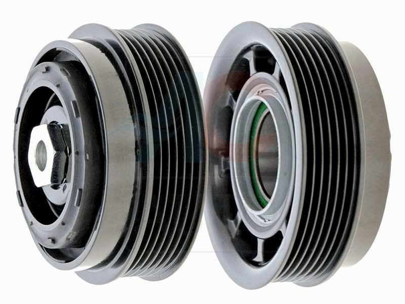 ACAUTO Magnetic clutch for air conditioning compressor 11429791 Manufacturer restriction: DENSO. Compressor ID: 6SBU. 7SE. Diameter 1/2 [mm]: 105. 100. For wheel bearing diameter [mm]: 35. 52. Thrust bearing height [mm]: 20 1.