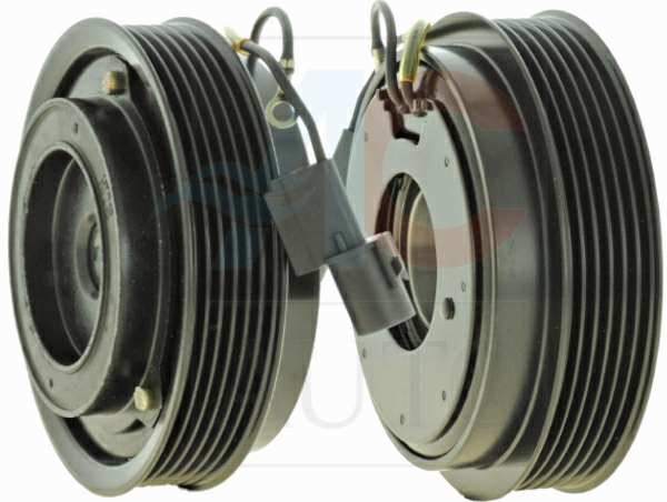 ACAUTO Magnetic clutch for air conditioning compressor 11429964 Manufacturer restriction: HALLA. Compressor ID: HS-18. VS-16. Diameter 1/2 [mm]: 124. 120. For wheel bearing diameter [mm]: 35. 52. Thrust bearing height [mm]: 20 1.