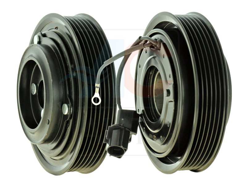 ACAUTO Magnetic clutch for air conditioning compressor 11429998 Manufacturer restriction: HALLA. Compressor ID: VS-12. Diameter 1/2 [mm]: 129. 124. Wheel bearing for diameter [mm]: 35. 52. Thrust bearing height [mm]: 20 1.