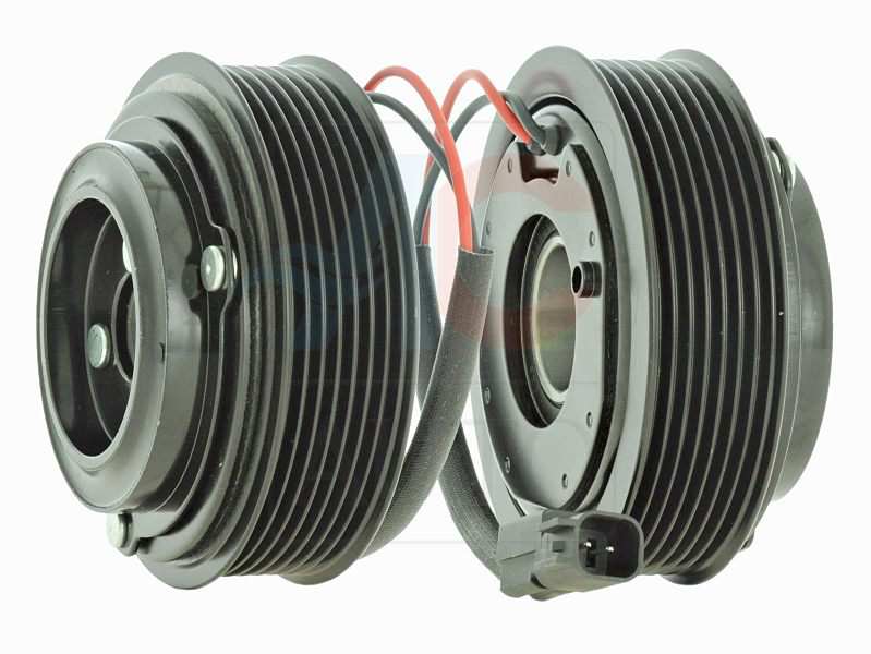 ACAUTO Magnetic clutch for air conditioning compressor 11430000 Manufacturer restriction: HALLA. Compressor ID: HS-13N. Diameter 1/2 [mm]: 114. 109. Wheel bearing for diameter [mm]: 30. 52. Thrust bearing height [mm]: 22 1.