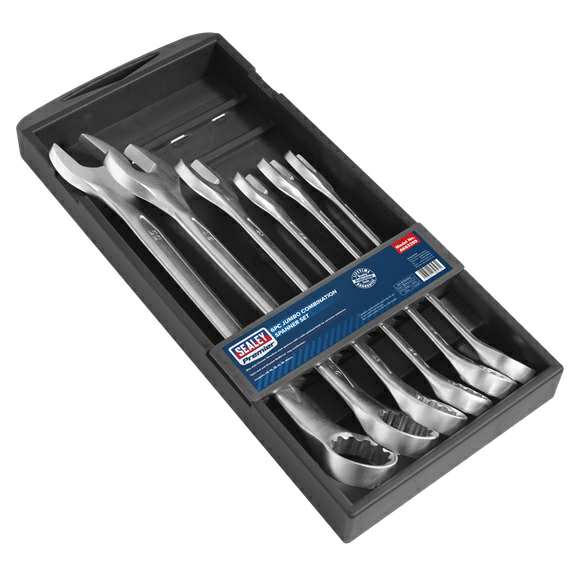 SEALEY Sterngabelschlüssel-Satz 11433303 6-teiliges Super Jumbo Kombinationsschlüssel-Set: 34, 36, 38, 41, 46, 50 mm