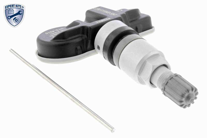 VEMO Tire pressure sensor 10867864 Colour: silver, Tightening Torque [Nm]: 4, Mounting Type: Bolted, Valve type: Air Valve, Vehicle Equipment: for vehicles with tyre-pressure monitoring system, Supplementary Article/Info 2: with valves, with screw, Frequency Range [MHz]: 433, Full Set: , Recommended change interval [km]: 160000, Recommended change interval [years]: 5, Valve stem material: Aluminium, Observe the vehicle manufacturer specifications: , pre-programmed: 1.