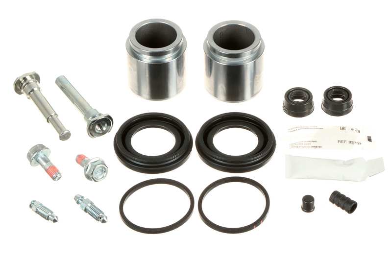 AUTOFREN SEINSA Reparatursatz. Bremssattel 11402739 Vorderachse
Einbauposition: Vorderachse, Durchmesser [mm]: 46, Bremssystem: KASCO, Vollsatz: , Version: PISTON KIT+GUIDEPINS