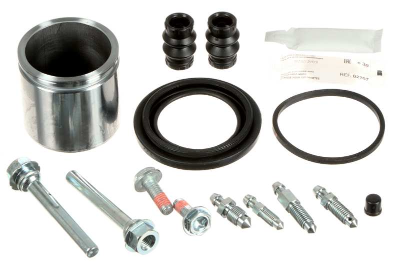 AUTOFREN SEINSA Reparatursatz. Bremssattel 11402581 Vorderachse
Einbauposition: Vorderachse, Durchmesser [mm]: 57, Bremssystem: LUCAS, Vollsatz: , Version: PISTON KIT+GUIDEPINS