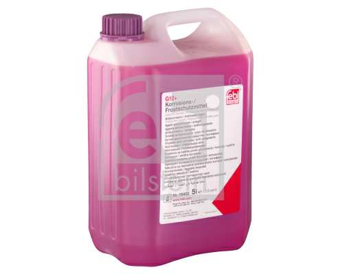 SWAG/FEBI Antifreeze 10365090 Colour: Purple, Content [litre]: 5, Specification: VW TL 774-F, VW TL 774-D, MB 325.3, Volvo VCS, MAN 324 SNF, DEXCOOL, Toyota SLLC, Ford WSS-M97B44-D, Observe service information:  General Information: G12+ (Concentrate)
Concentrate: , Colour: Purple, Content [litre]: 5, Observe service information:
Cannot be taken back for quality assurance reasons! 1.