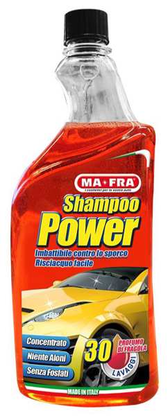 MA-FRA Autoshampoo 11435757 Shampoo Power - Autoshampoo für stark verschmutzte Oberflächen, 1000ml. Hinterlässt keine Streifen. Phosphatfrei. Superkonzentriertes Entfettungsshampoo für 30 Wäschen.
Kann aus Gründen der Qualitätssicherung nicht zurückgenommen werden!