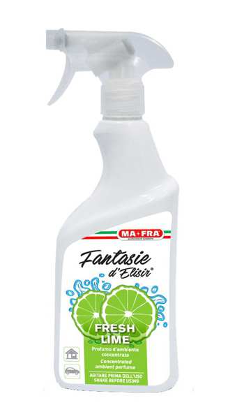 MA-FRA Eurofresh  fresher 11435781 Fantasie di Elisir, 500ml - LIME fragrance. Super concentrated air fresheners neutralize unpleasant odors with essential oils.
Cannot be taken back for quality assurance reasons!