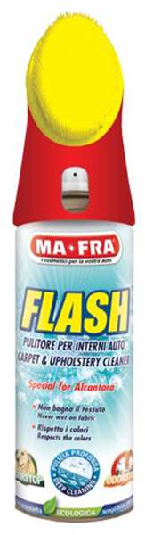 MA-FRA Polsterreiniger 11435788 Flash Polsterreiniger Spray, 500ml. Entfernt schnell tief sitzende Verschmutzungen. Neutralisiert Tier-, Lebensmittel- und Rauchgerüche. Praktische neue Verpackung mit Kunststoffbürste auf der Oberseite. Die Oberfläche bleibt nach der Reinigung trocken, für alle Oberflächen geeignet.
Kann aus Gründen der Qualitätssicherung nicht zurückgenommen werden!