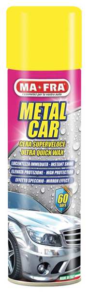 MA-FRA Wachs 11435837 Metal Car - Schutz- und Pflegewachs für Metalliclacke, 500ml Spray. Sehr einfache und zeitsparende Anwendung. Wasserbasiertes Produkt, das sogar auf nassen Karosserien haftet.
Kann aus Gründen der Qualitätssicherung nicht zurückgenommen werden!