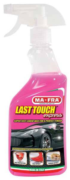 MA-FRA Wachs 11435838 Last Touch Express - Flüssiges Nano-Wachs, 500ml. Super schnell und einfach anzuwenden für maximalen Glanz. Bildet eine antistatische Schicht.
Kann aus Gründen der Qualitätssicherung nicht zurückgenommen werden!