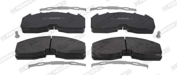 FERODO Brake pad for disc brake (cargo) 11437598 Set
Thickness [mm]: 29, Width [mm]: 249, Height [mm]: 110, Supplementary Article/Supplementary Info: with accessories, Brake System: Meritor, Meritor ELSA225H, Packing Type: Box, WVA Number: 29332 1.